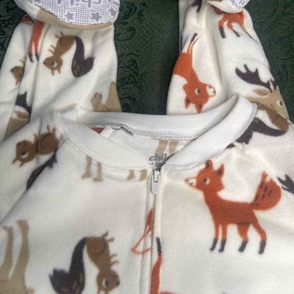 NWT 5 carters Squirrels moose sleeper pajamas pjs - Picture 4 of 7